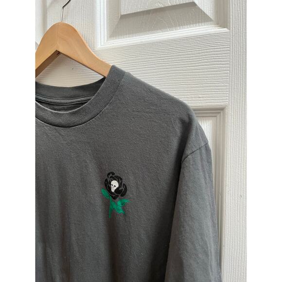 Crawling Death Men’s Gray Skull Graphic Tee Shirt Medium Skater Streetwear Emo - Picture 5 of 11